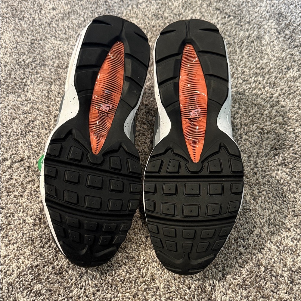 Nike Air Max Black with Orange Highlights - Picture 3 of 4